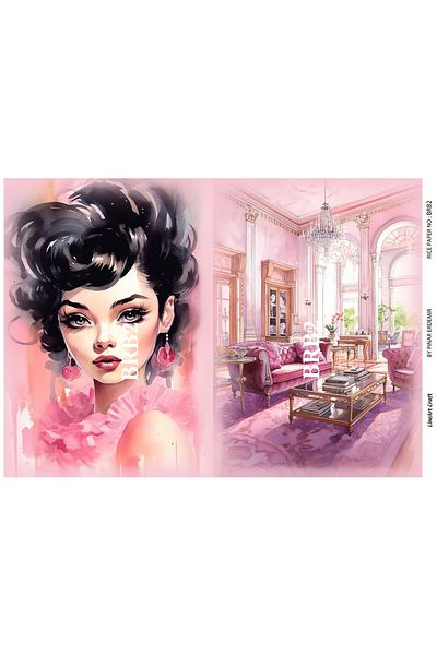 LİNEART LineArt Brass Decopage Paper LA-BRB2