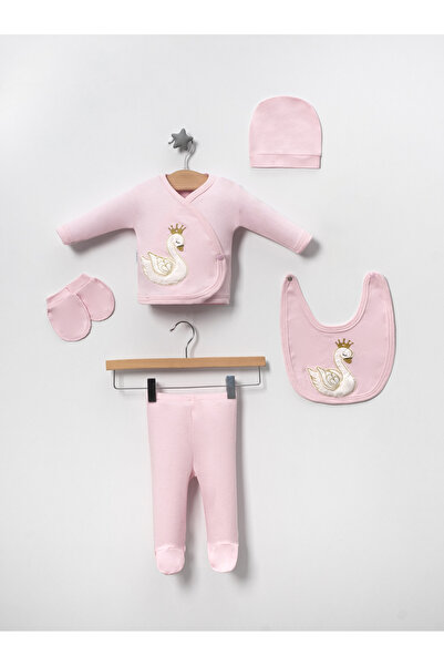 NEU KIDS (KUTULU) Kuğu Süzene Nakışlı %100 Pamuklu Yenidoğan Bebek Kıyafetler...