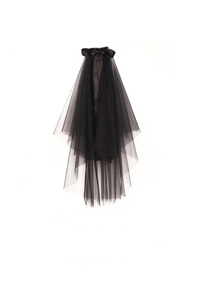 BBA TULLE STORE Voal de femeie, Voal de mireasa negru, Accesoriu pentru rochi...