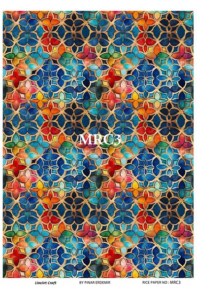 LİNEART LineArt Brass Decopage Paper LA-MRC3