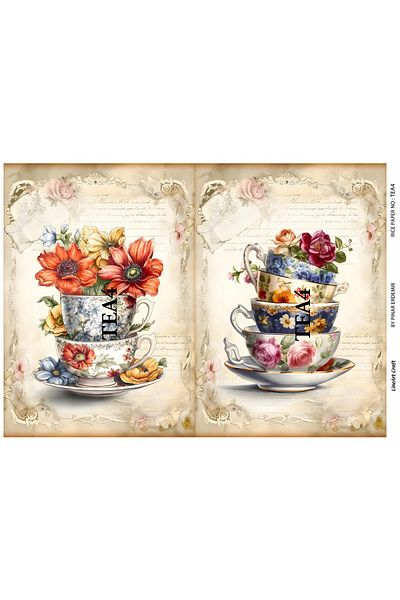 LİNEART LineArt Brass Decopage Paper LA-TEA4