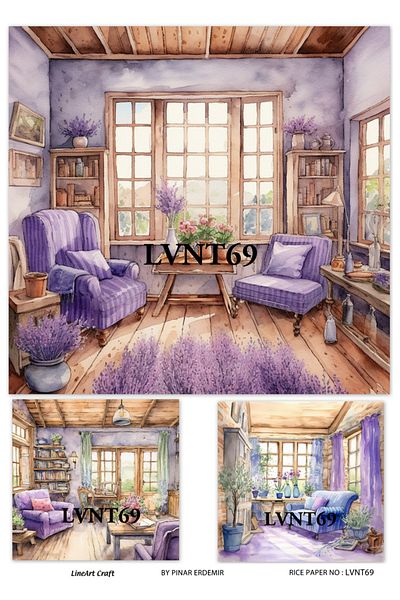 LİNEART LineArt Brass Decopage Paper LA-LVNT69