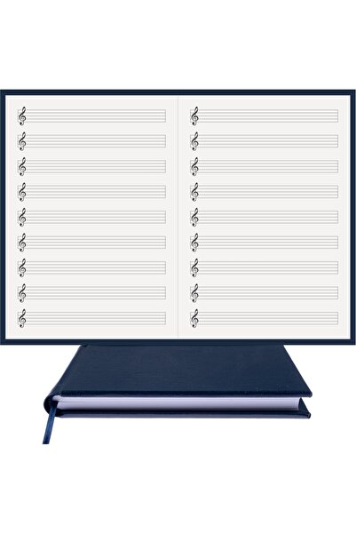 BİDEFTER كتاب الموسيقى (مفتاح يسار، خط قطع يمين ويسار) 100% صناعة يدوية، خياط...