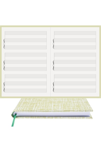 BİDEFTER مفكرة بيانو (ثلاثة منافذ مع مسامير بدون مفتاح) 100% صناعة يدوية، خيا...