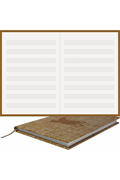 BİDEFTER كتاب موسيقى (بدون مفتاح) 100% صناعة يدوية، خياطة يدوية (خيوط) ربط مط...