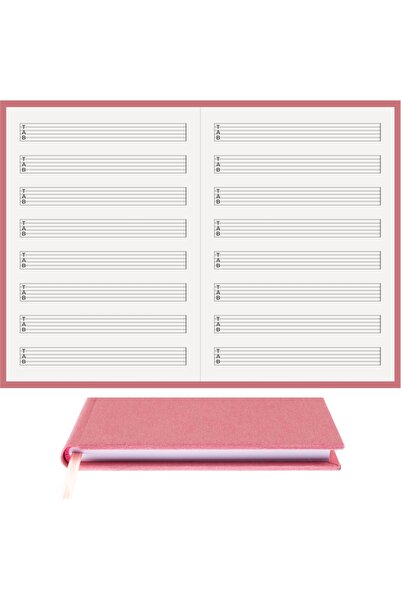 BİDEFTER مفكرة جيتار (خط قطع يمين ويسار مع مفاتيح تاب) 100% صناعة يدوية وخياط...