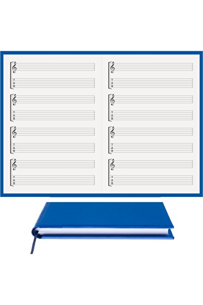 BİDEFTER مفكرة جيتار (مفاتيح اليسار والرقم) 100% صناعة يدوية، خياطة يدوية (خي...
