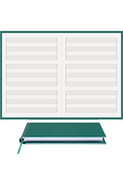 BİDEFTER كتاب موسيقى (نظام ثلاثي بدون مفتاح) 100% صناعة يدوية، خياطة يدوية (خ...