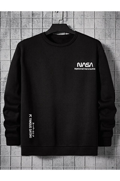 Sebesta Fashion SEBESTA FASHİON Unisex NASA PRINTED Crew Neck Oversize Sweats...