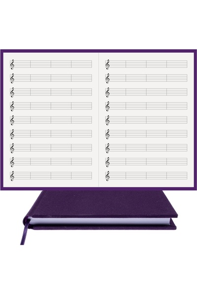 BİDEFTER كتاب الموسيقى (مفتاح يسار 4 قطع)100% صناعة يدوية، خياطة يدوية (خيوط)...