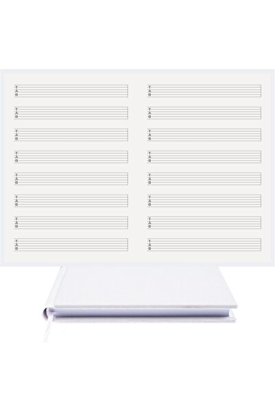 BİDEFTER مفكرة جيتار (خط قطع يمين مع مفاتيح تاب) 100% صناعة يدوية، جلد قماش ف...