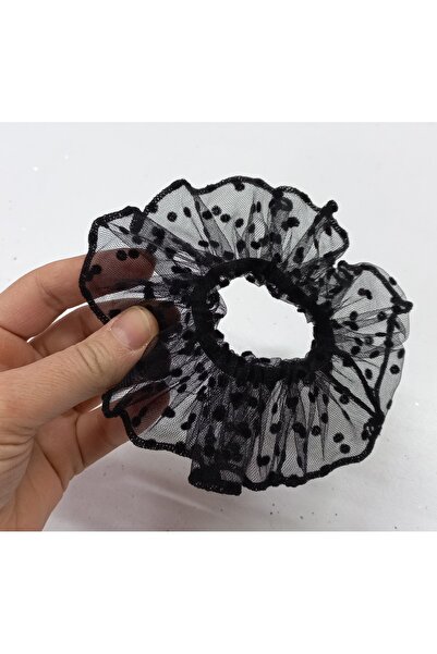 es moda shop Πόλκα πουά φουρκέτα μαύρη