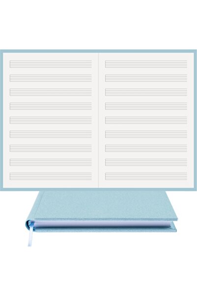 BİDEFTER كتاب موسيقى (خط قطع يسار بدون مفتاح) 100% صناعة يدوية، تجليد قماش في...