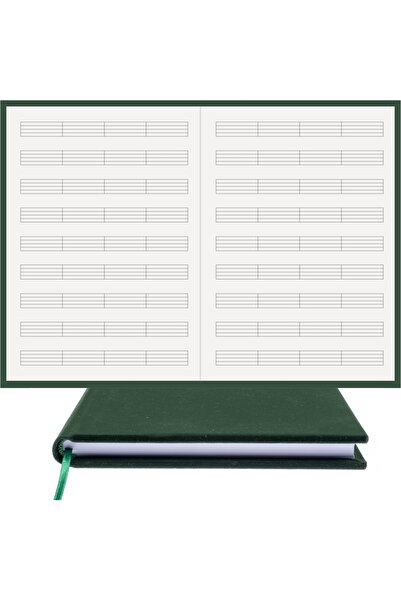 BİDEFTER Music Notebook (KEY-Free 4 Pcs.)100% Handmade, Hand Sewing (THREAD S...