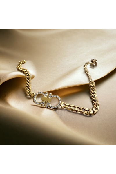 kapris concept Antiallergic Non Tarnish Steel Luck Bangle