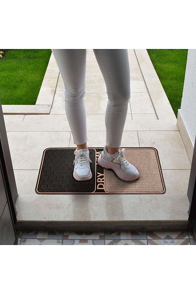 OLUNCA Wet - Dry Wet Dry Disinfectant Pool Hygiene Mat 45x80cm - Bronze / Bronze