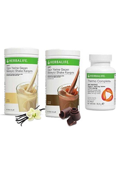 Herbalife 1 Vanilya 1 Çikolata 1 Thermo Shake Karışımı