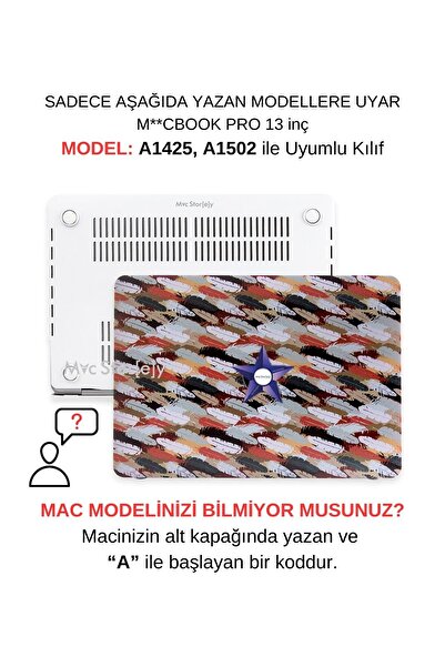 Mcstorey MacBook Pro 13inç Kılıf A1425 A1502 Uyumlu Sert Kapak Darbeye Dayanı...