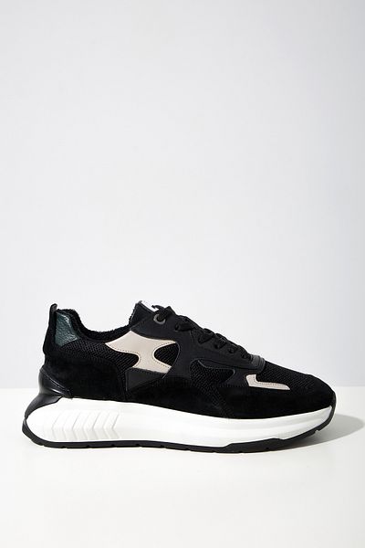 GERARDO AYAKKABI Black Men's Sports Leather Shoes