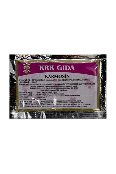 Krk Gıda Renklendirici Pembe (CARMOISINE)(E122) (PEMBE GIDA BOYASI)