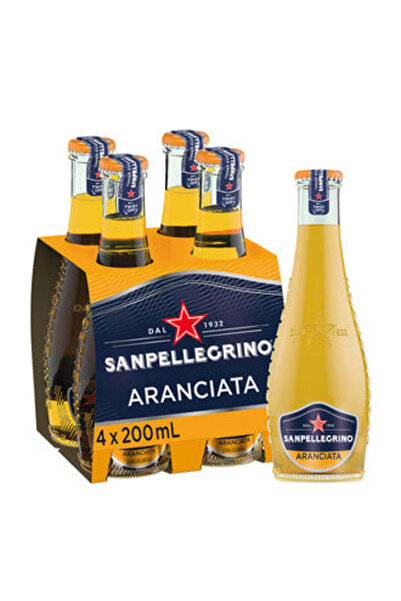 San Pellegrino Portakallı Gazlı İçecek 4X200 Ml ( 1 ADET )