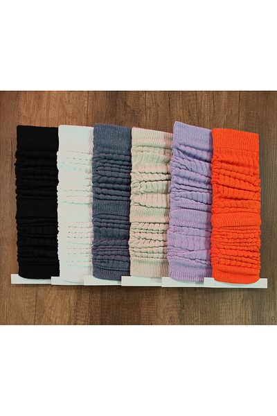 Leement socks 6 чифта памучни еластични цветни клинове за йога