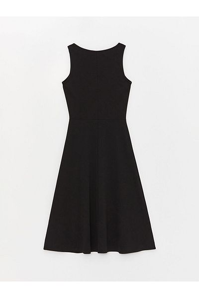 LC Waikiki Women's Crew Neck Straight Dress