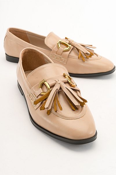 LuviShoes Γυναικείο Loafer COX Beige Skin