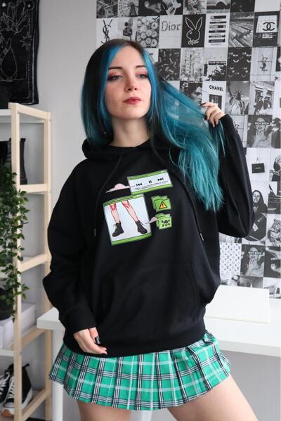 Gofeel Adele Black Color Sweathsirt Hoodie Gofeel