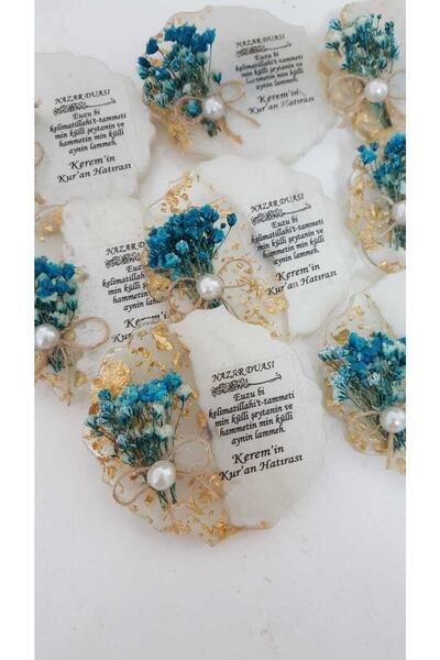 Merkez Hediyelik Epoksi Magnet Kuran Hatırası 25 Adet Söz Nişan Nikah Kına Dü...