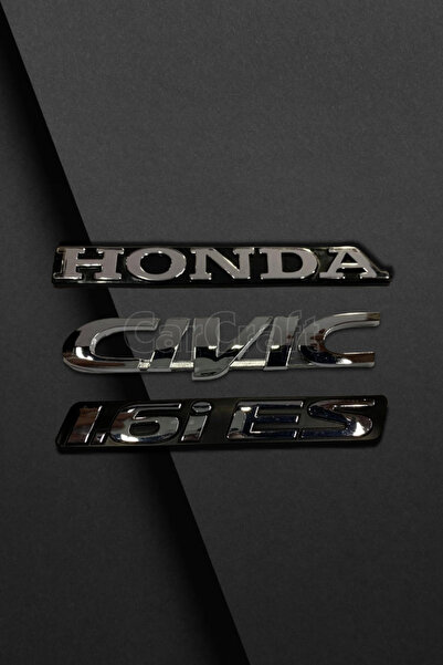 CarCraft HONDA CİVİC 1.6 İES BAGAJ LOGOSU SETİ - 3 adet