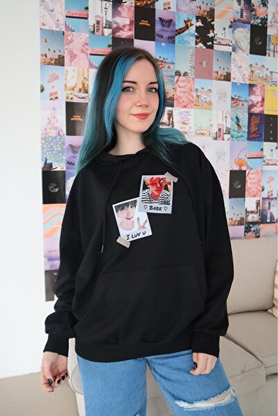 Gofeel I Luv U Babe Sweat Sweathsirt 3 Thread Raster Streetwear Hoodie Gofeel