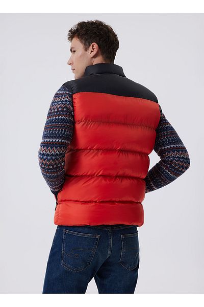 Lee Cooper Orange Men's Vest 241 LCM235003 BLAIN ORANJ-BLACK