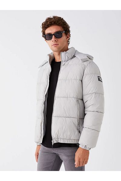 LC Waikiki Men's Hooded Puffer Jacket - Standard Fit