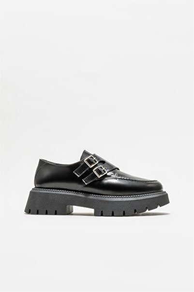 Elle Shoes Pantofi de zi cu zi din piele neagră de damă