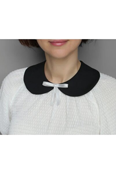 es moda shop Peter pan çıkarılabilir sahte yaka siyah