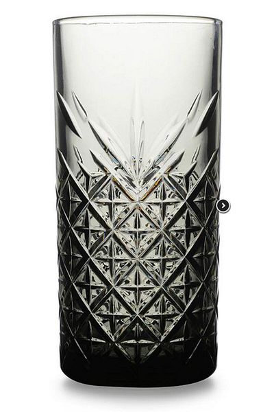 Paşabahçe 52800GA Timeles 4-Piece Organic Painted Soft Drink Glass Light Gray