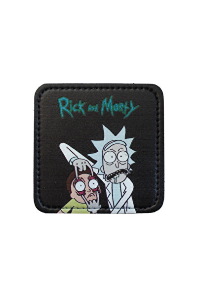 Trucker Rick and Morty Model 7x7 cm Trucker Şapka Uyumlu Patch Arma