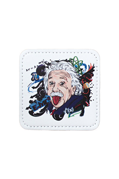 Trucker Einstein Model 7x7 cm Trucker Şapka Uyumlu Patch Arma
