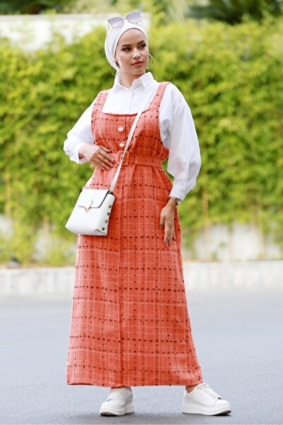 Bestenur Orange Bear Gilet 582 - With Strap and Button