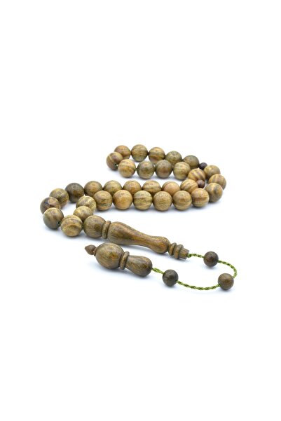 Murty99 Mărgele de rugăciune din lemn de pelesar tăiate cu sistem de artizana...