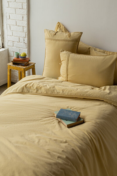 İssimo Home Set de lenjerie de pat Drope Saphron Double 100% bumbac poplin sp...