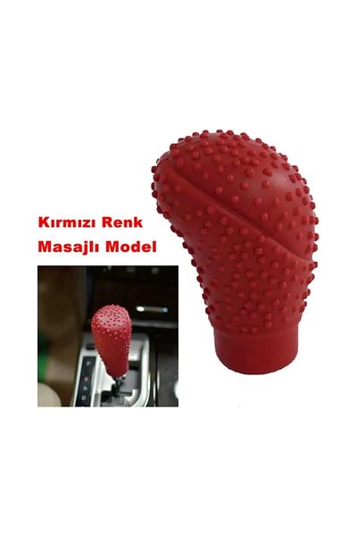 C9 Universal Silicone Massage Red Gear Shift Knob Cover