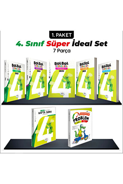 öğretmen evde 4. Sınıf Süper İdeal Set – 7 Parça – Öğretmen Evde Yayınları (2...
