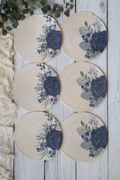 Pilloveland Σετ σέρβις για 6 άτομα - Supla American Service Rosa Patterned 35*35 cm