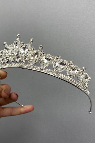 Hobigram Model Ade Little Drop Stone Tiara de mireasa pentru cele mai frumoase mirese – Coroana, Crystal Stone, Model elegant – Coroana – T