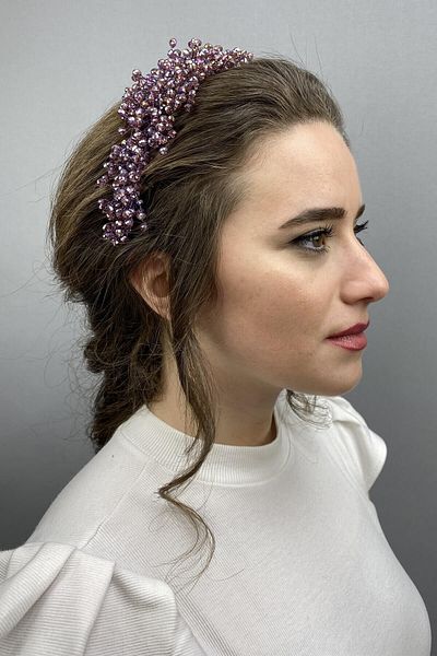 Hobigram Prune Pollux Crystal Stone Henna și coroană de mireasă pentru cele mai frumoase mirese – Coroană, Crystal Stone, Model elegant –