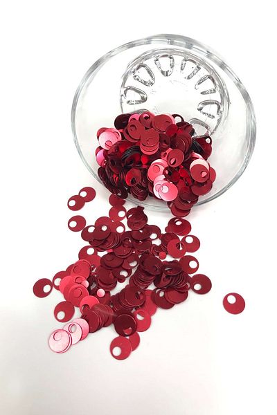 Hobigram Beads Assortment Red Booties and Bag Flake 10 mm – Beads, Stylish Design, Women's Accessory – Beads