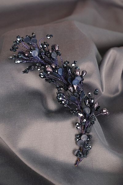 Hobigram Νυφικό αξεσουάρ Lega Pearl Beaded Side Hair Clip για τις πιο όμορφες νύφες – Κορώνα, Κρυστάλλινη Πέτρα, Κομψή μόδα