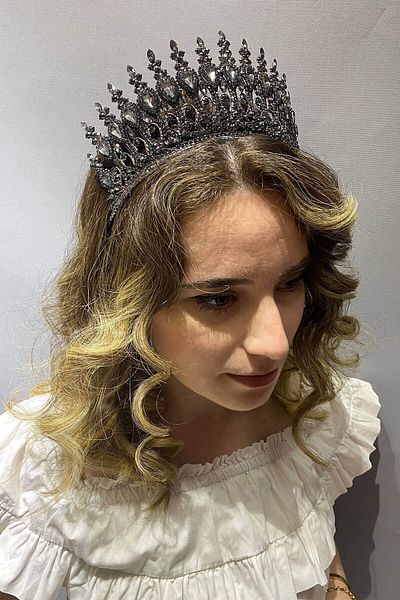 Hobigram Antracit Smoked Henna Model Bridal Henna Crown pentru cele mai frumoase mirese – Crown – Crown